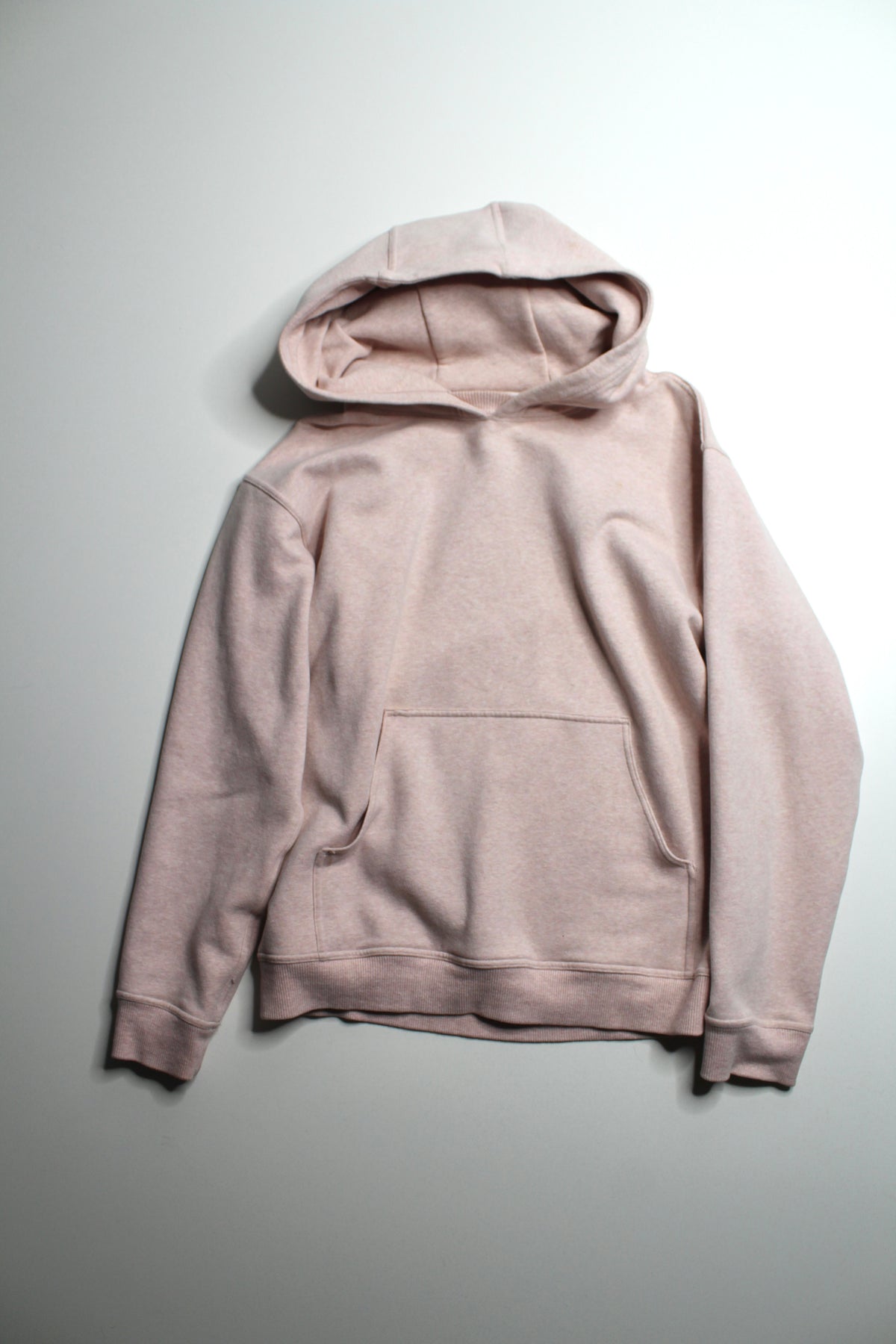 Lululemon heathered light pink ‘all yours’ hoodie, size medium