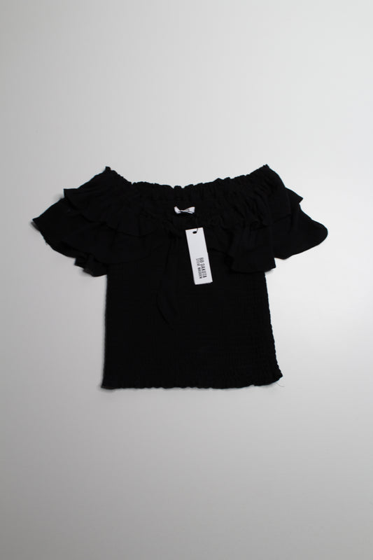 BB Dakota Steve Madden off shoulder smocked top, size xs *new with tags