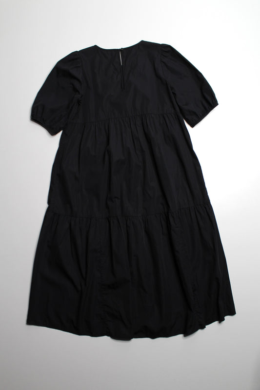 Aritzia Wilfred black poplin midi dress, size xs (oversized fit)