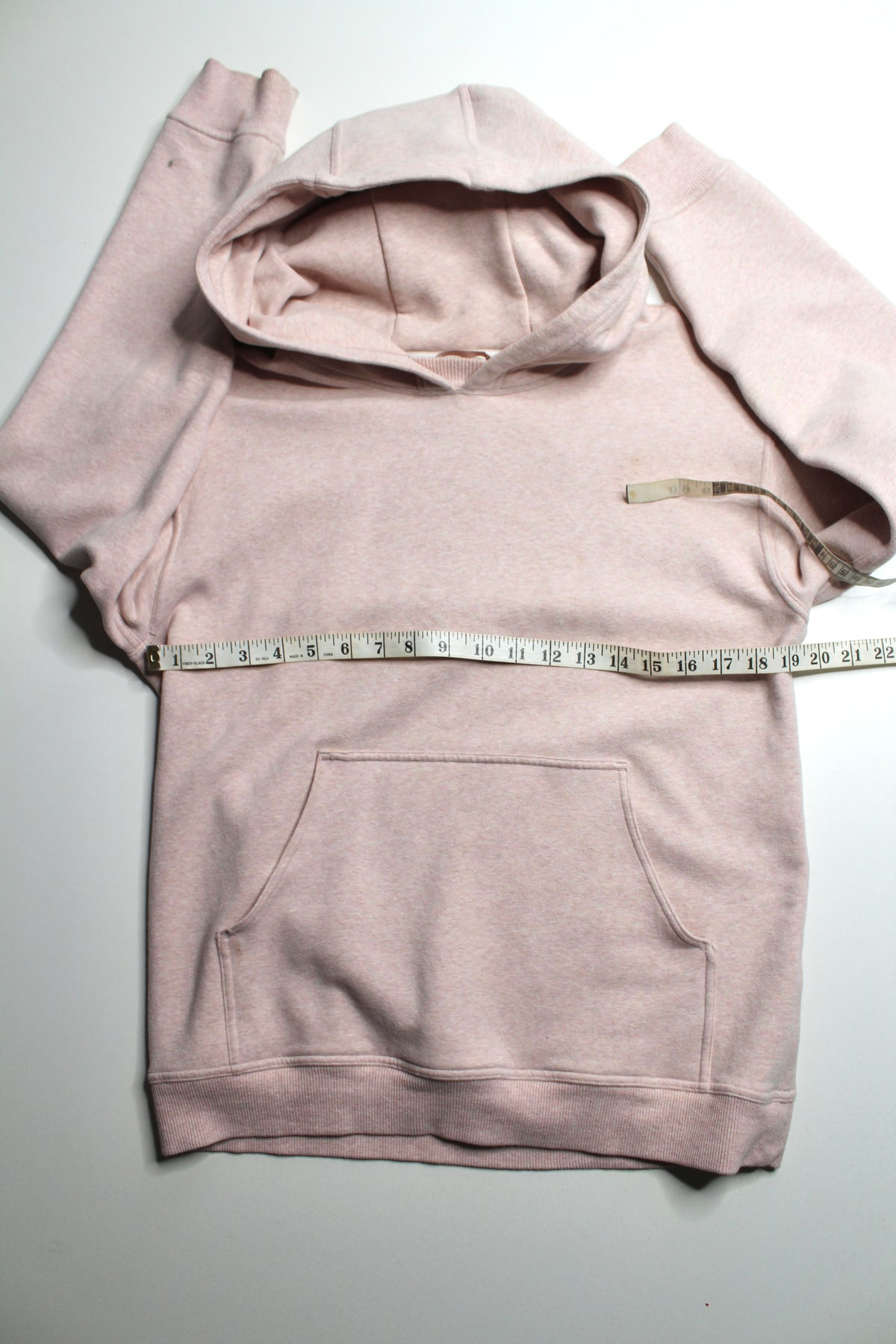 Lululemon heathered light pink ‘all yours’ hoodie, size medium