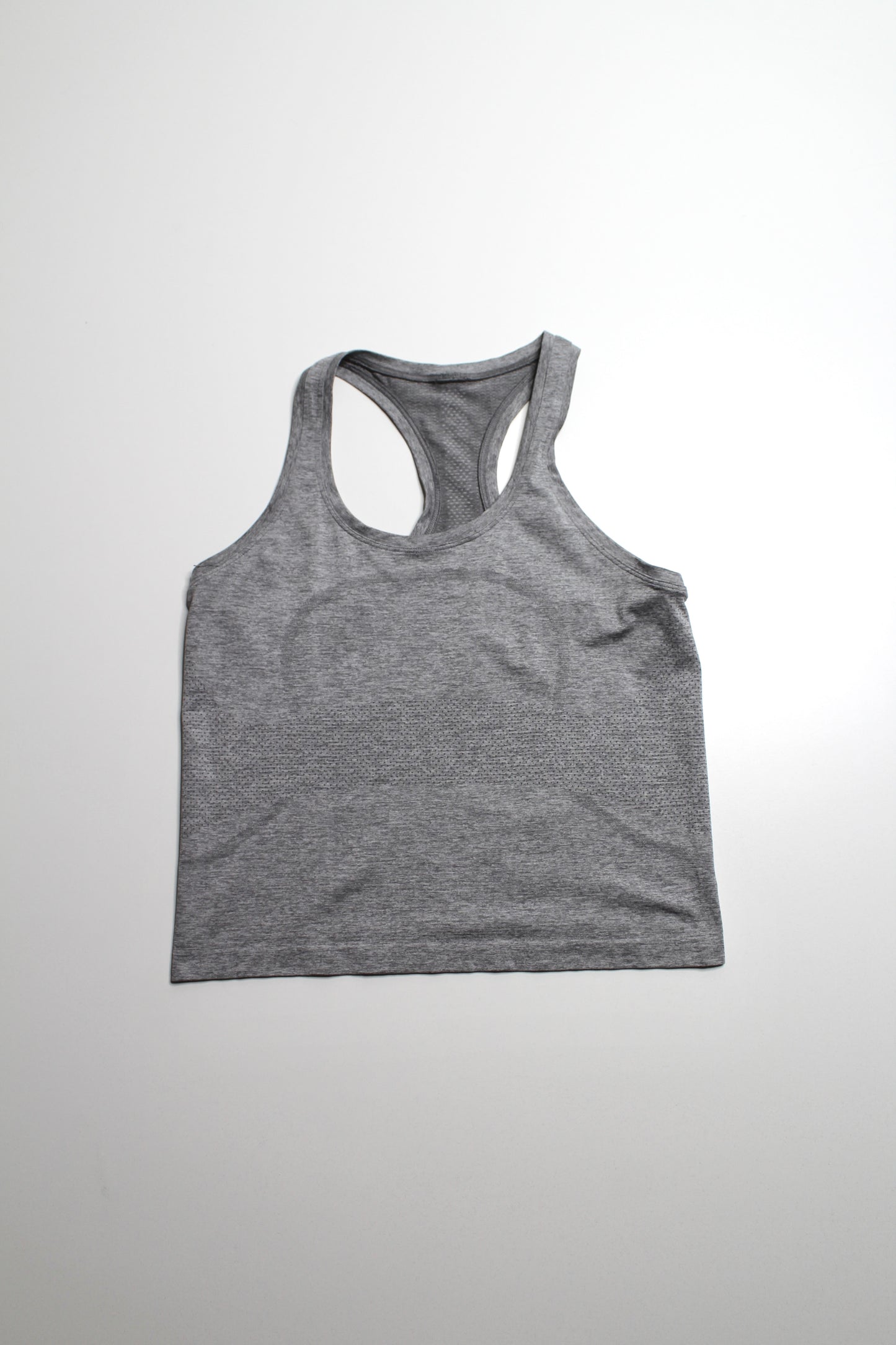 Lululemon grey ‘swiftly tech’ tank, size 10