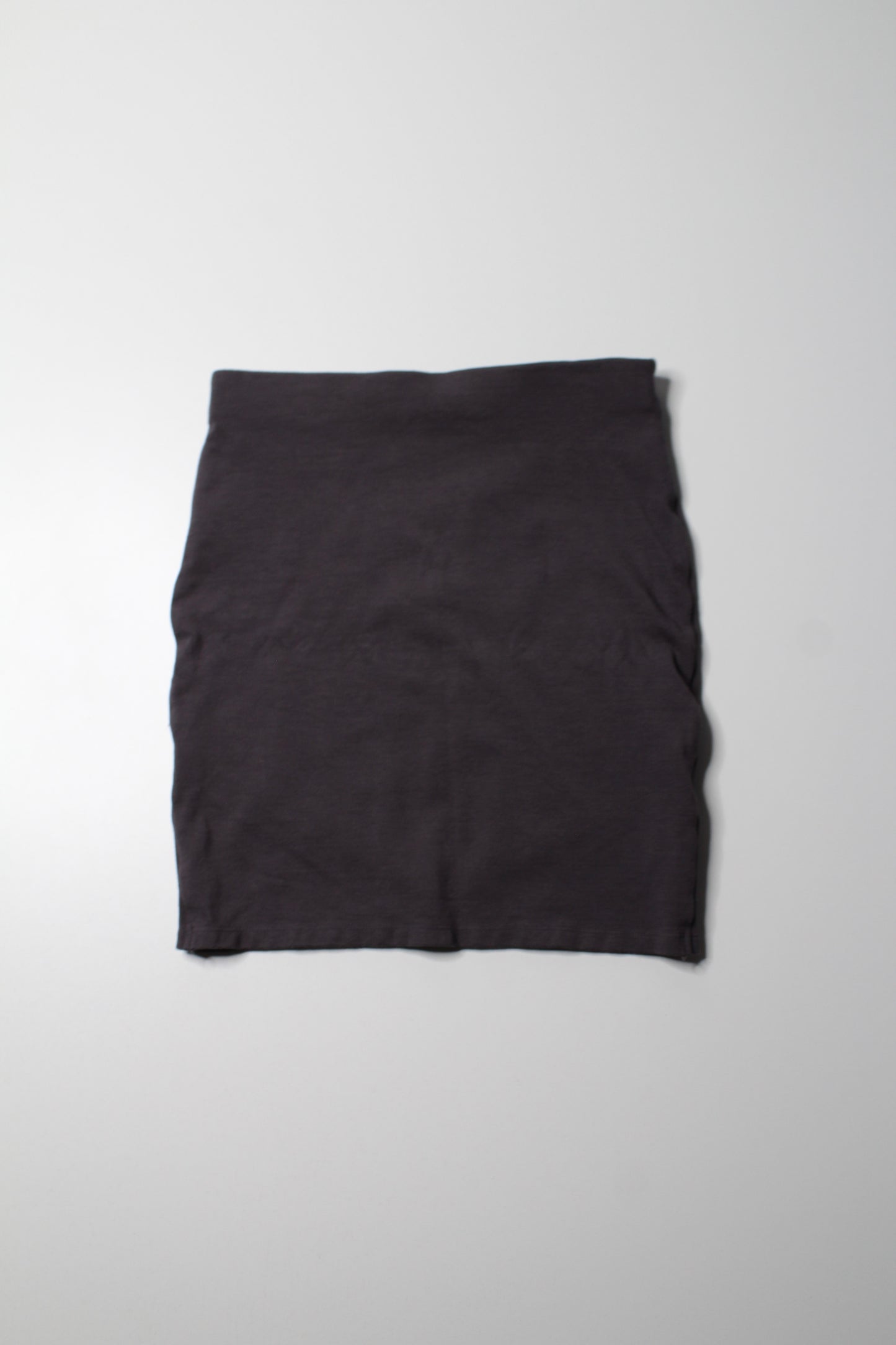 Aritzia Talula dark grey grey faux wrap 'primrose' bodycon mini skirt, size small