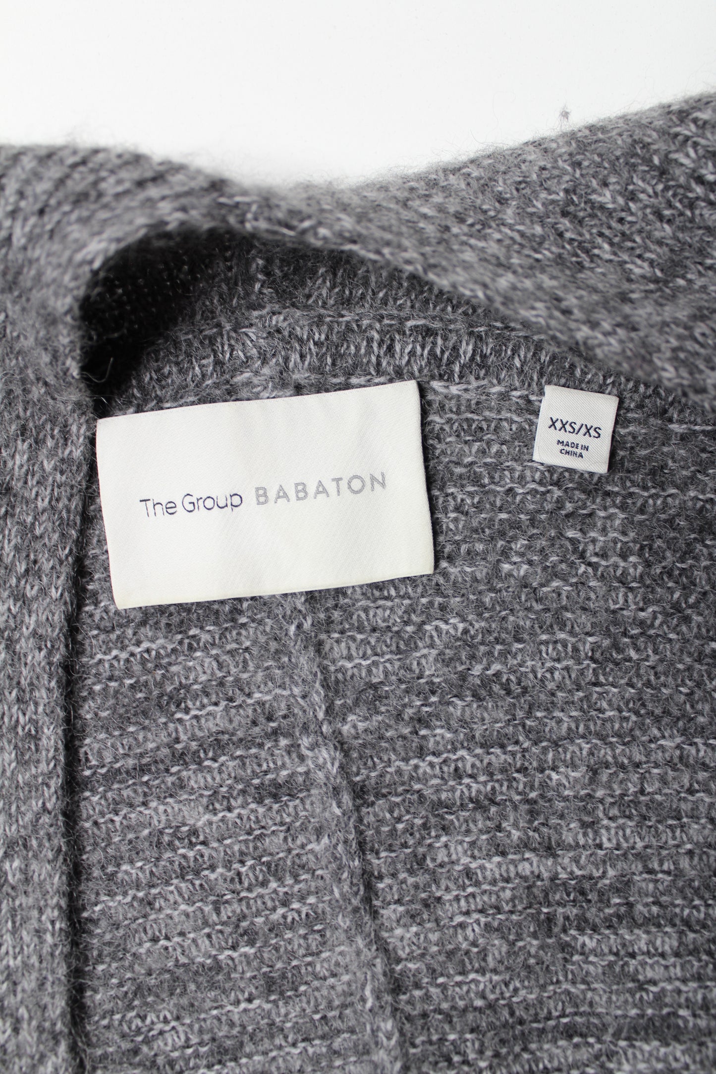 Aritzia Babaton The Group grey knit ’javier’ cocoon cardigan, size xxs/xs (oversized fit)