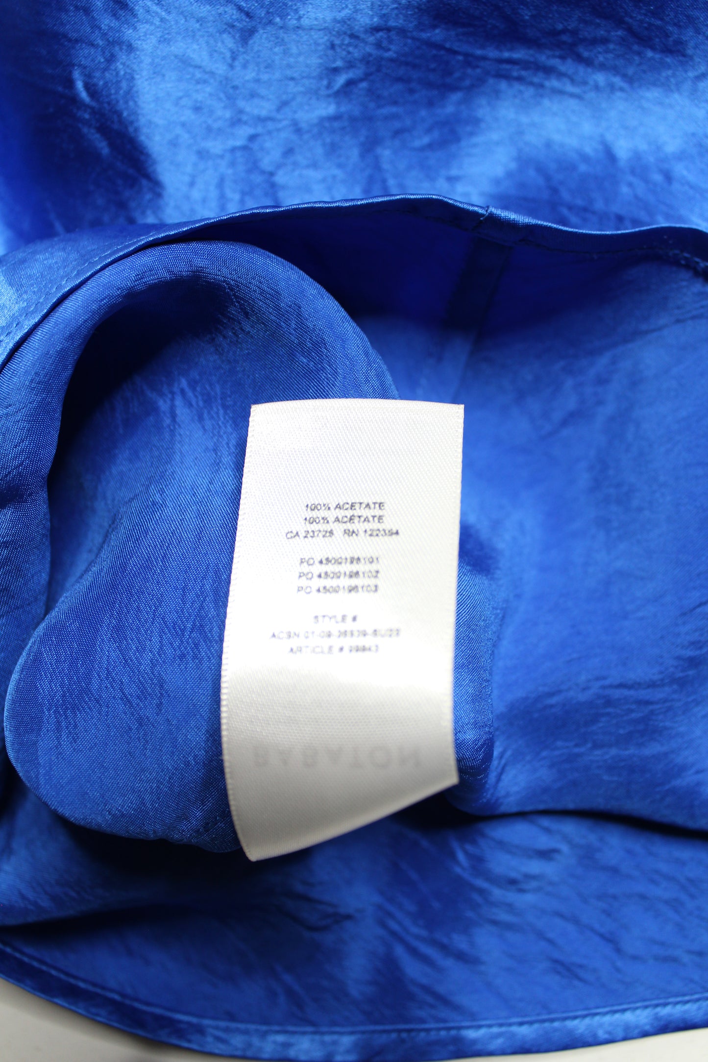 Aritzia Wilfred blue mini slip dress, size small