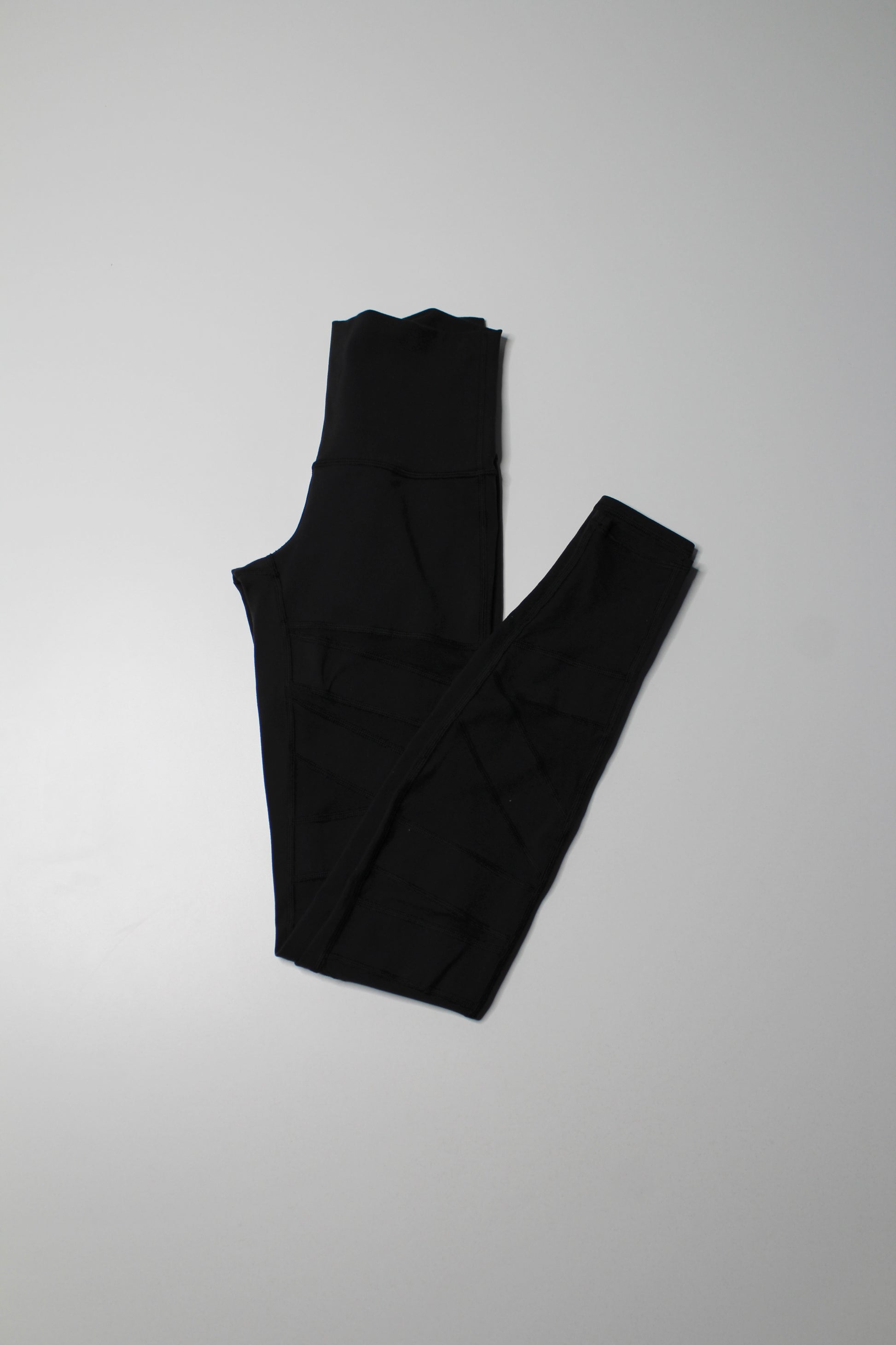 Lululemon black ‘wunder under’ tech mesh legging, size 4 (31”)