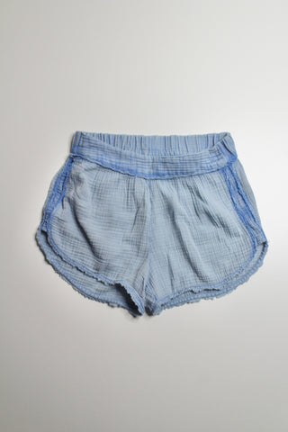 Anthropologie daily practice light blue gauzy beach shorts, size medium (price reduced: was $18)