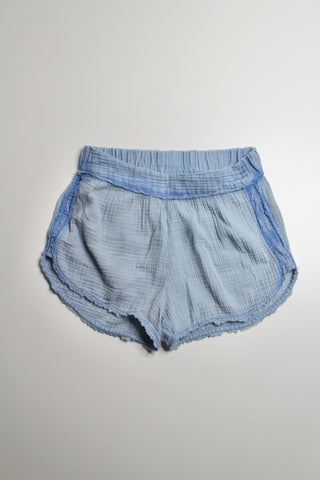 Anthropologie daily practice light blue gauzy beach shorts, size medium (additional 50% off)