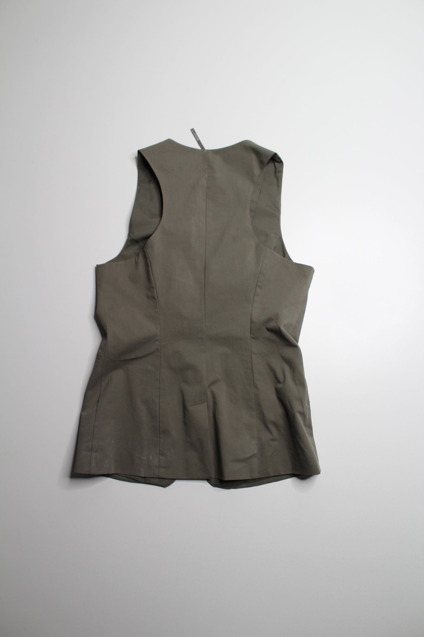Anthropologie Olive button up vest, size small