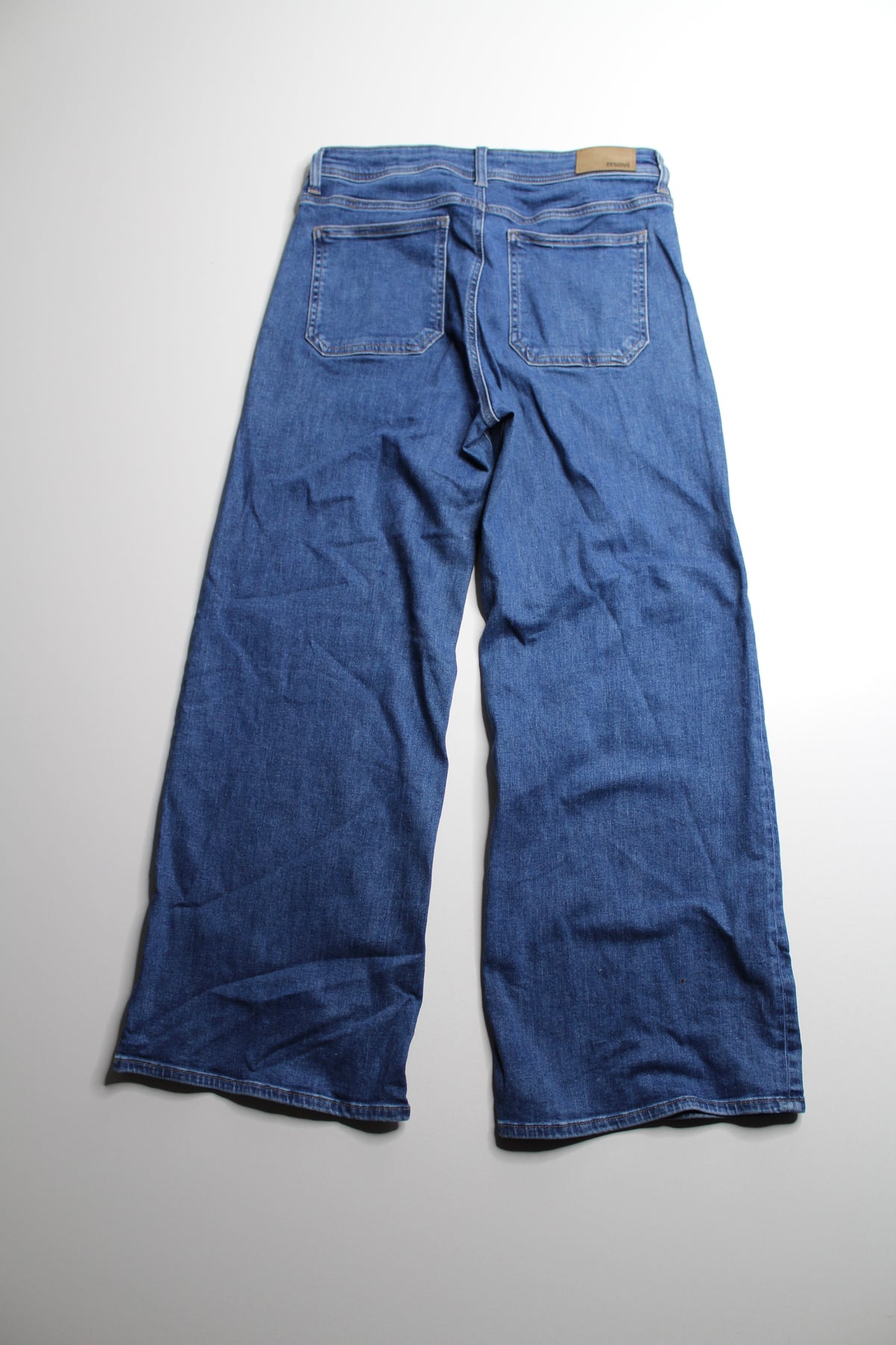 Mavi paloma marine mid rise wide leg jeans, size 28