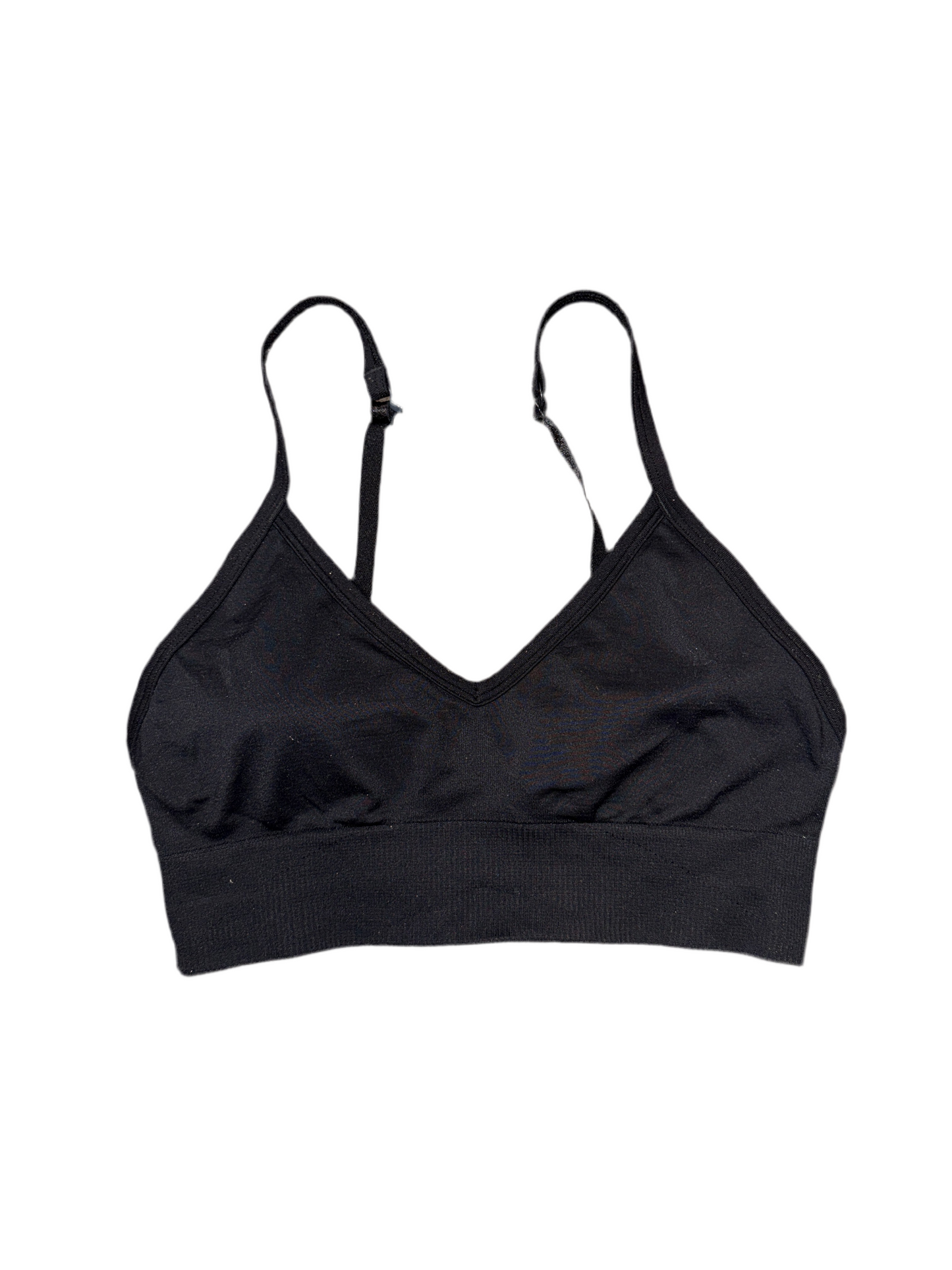 Lululemon black ‘ebb to street’ bra, no size. fits between 6/8
