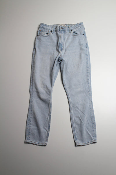 Abercrombie & Fitch light wash curve love skinny high rise jeans, size 27 / 4R (price reduced: was $48)