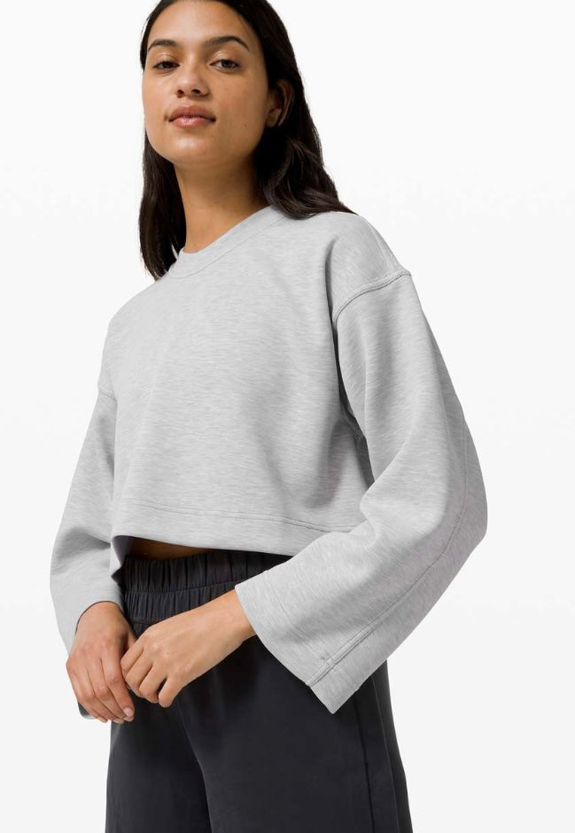 Lululemon heathered stargaze seek softness pullover sweater, no size. fits like 8 (loose fit) (price reduced: was $58)