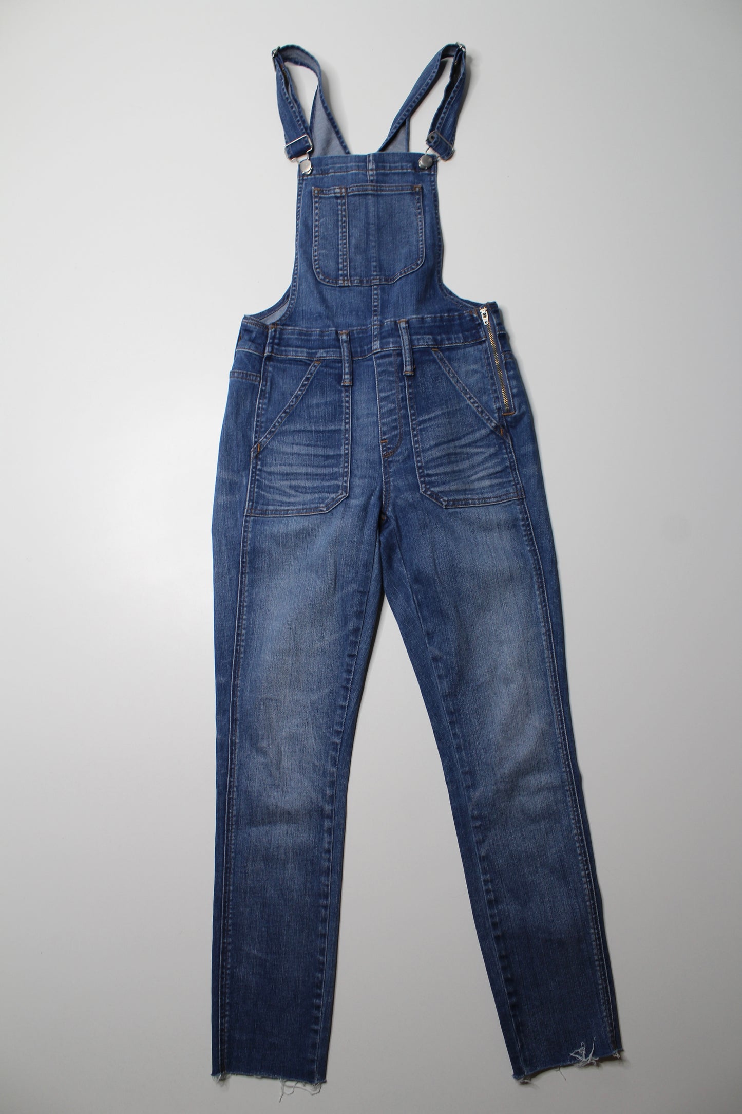 Madewell denim skinny overalls, size xs (27”) (price reduced: was $68)