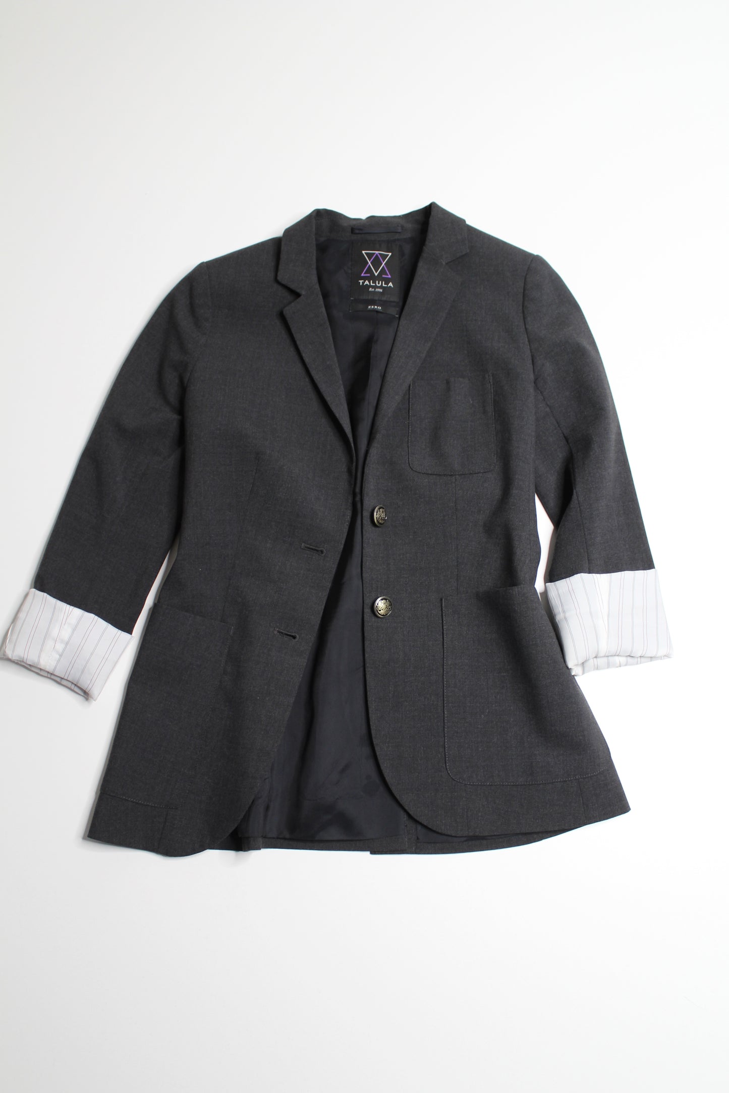 Aritzia talula dark grey 'Exeter' blazer, size two (xs) (additional 20% off)