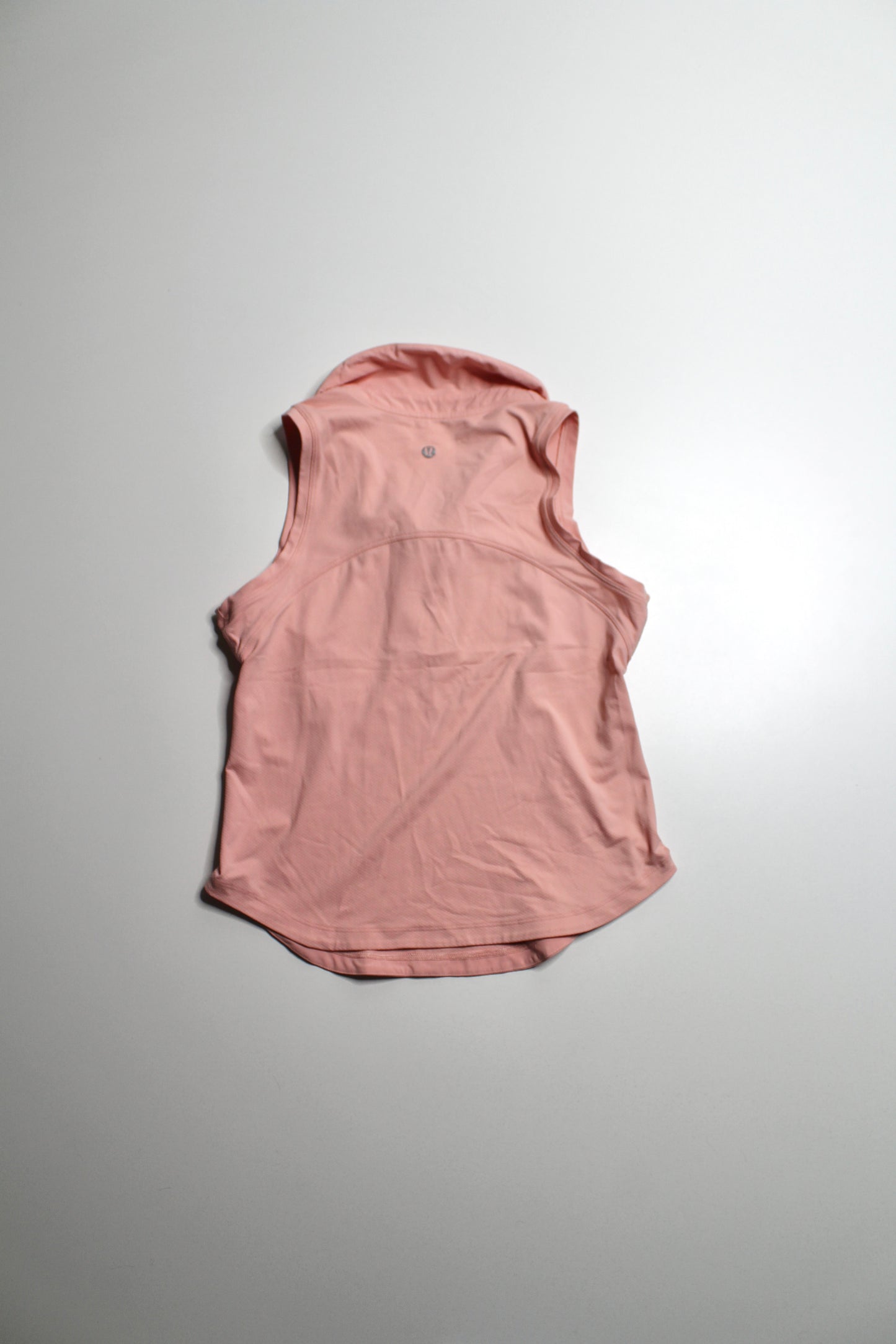 Lululemon coral ‘quick dry sleeveless polo' tank, no size. Fits like small *curved hem (fits 4/6)