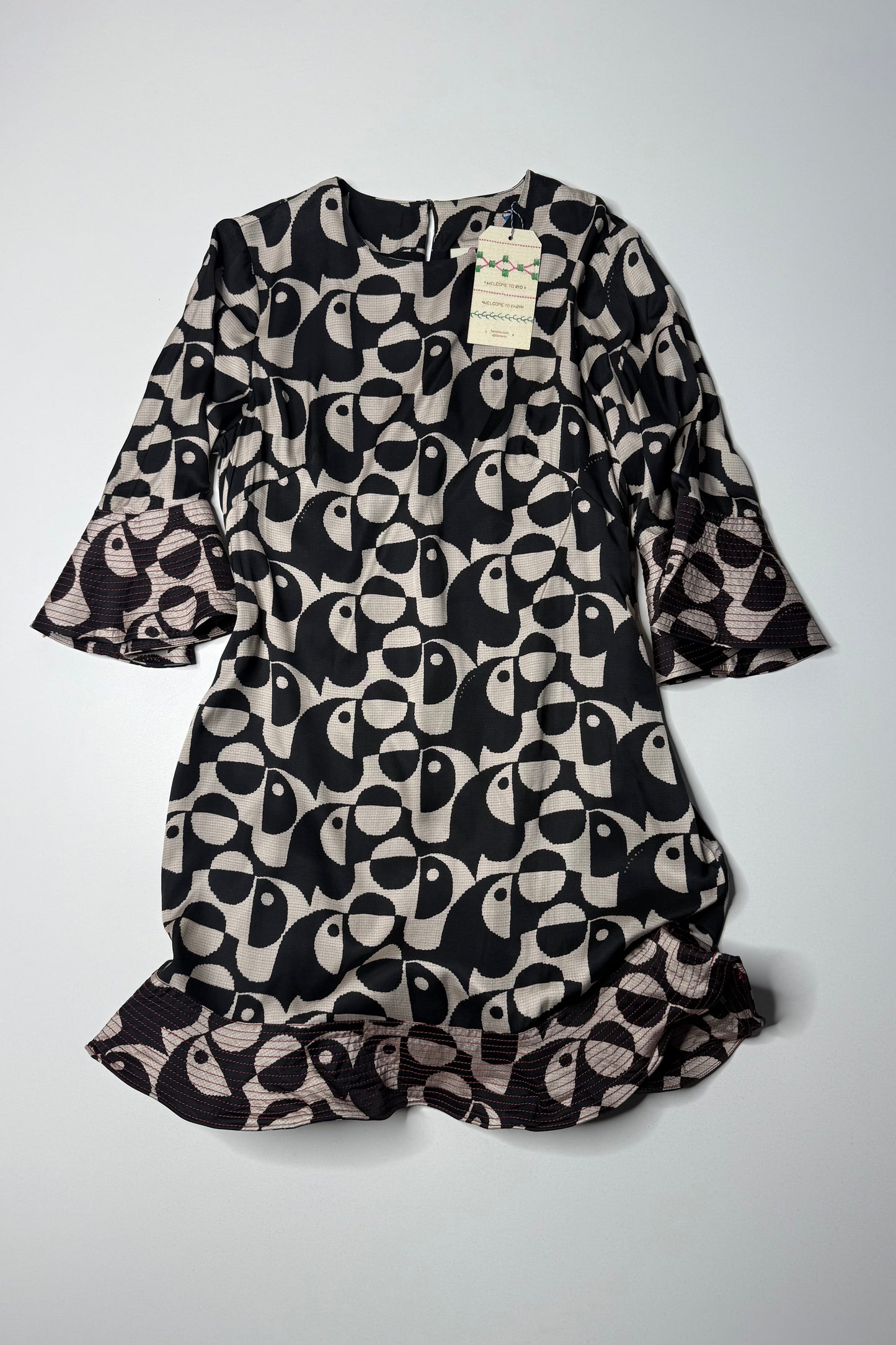 Anthropologie Farm Rio toucan print mini dress, size medium *new with tags