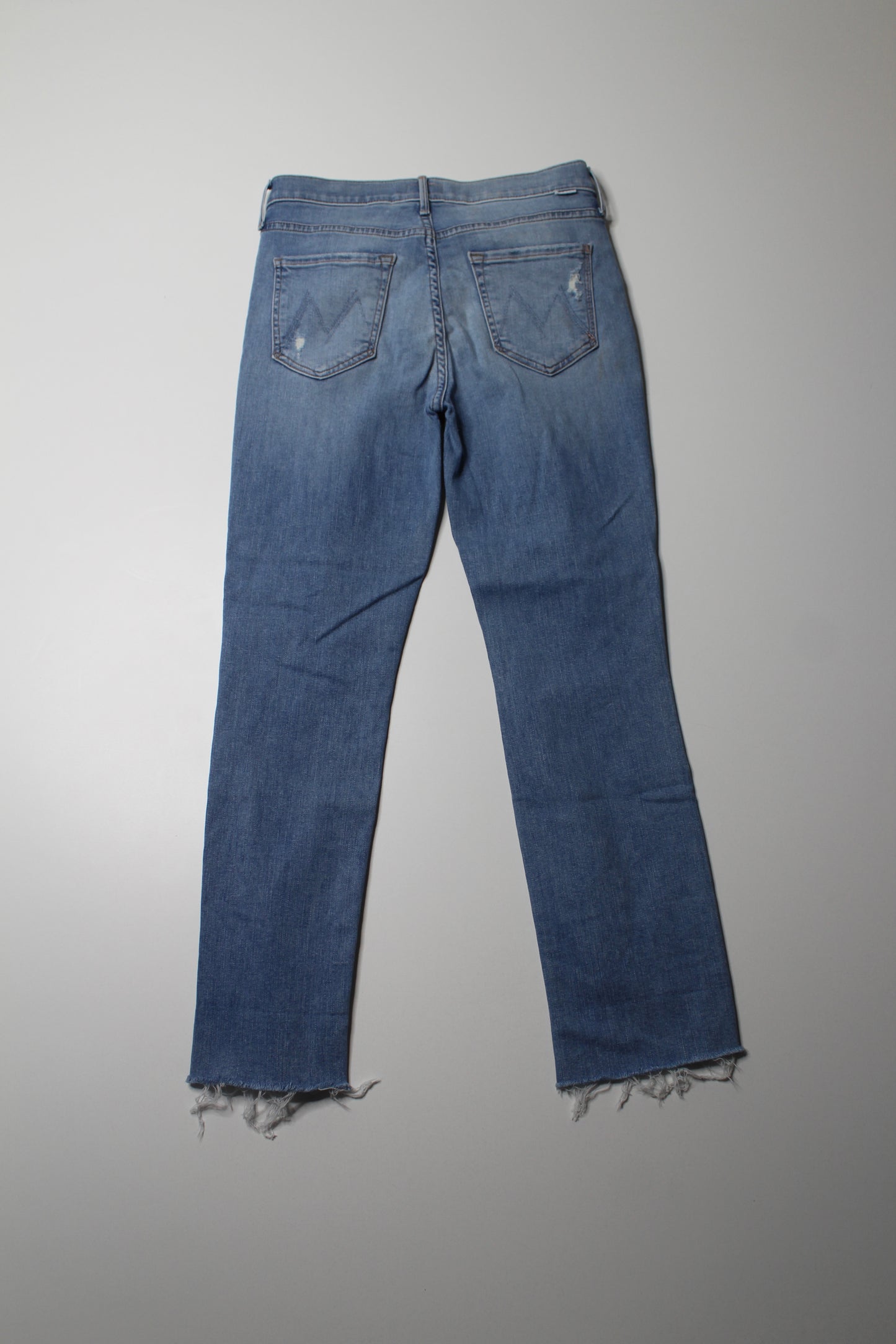 Mother ‘the midrise dazzler ankle fray’ jeans, size 28