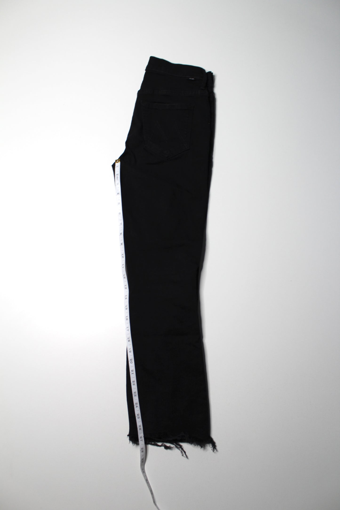 Mother not guilty (black) ‘the insider step fray’ jeans, size 28 (27”)
