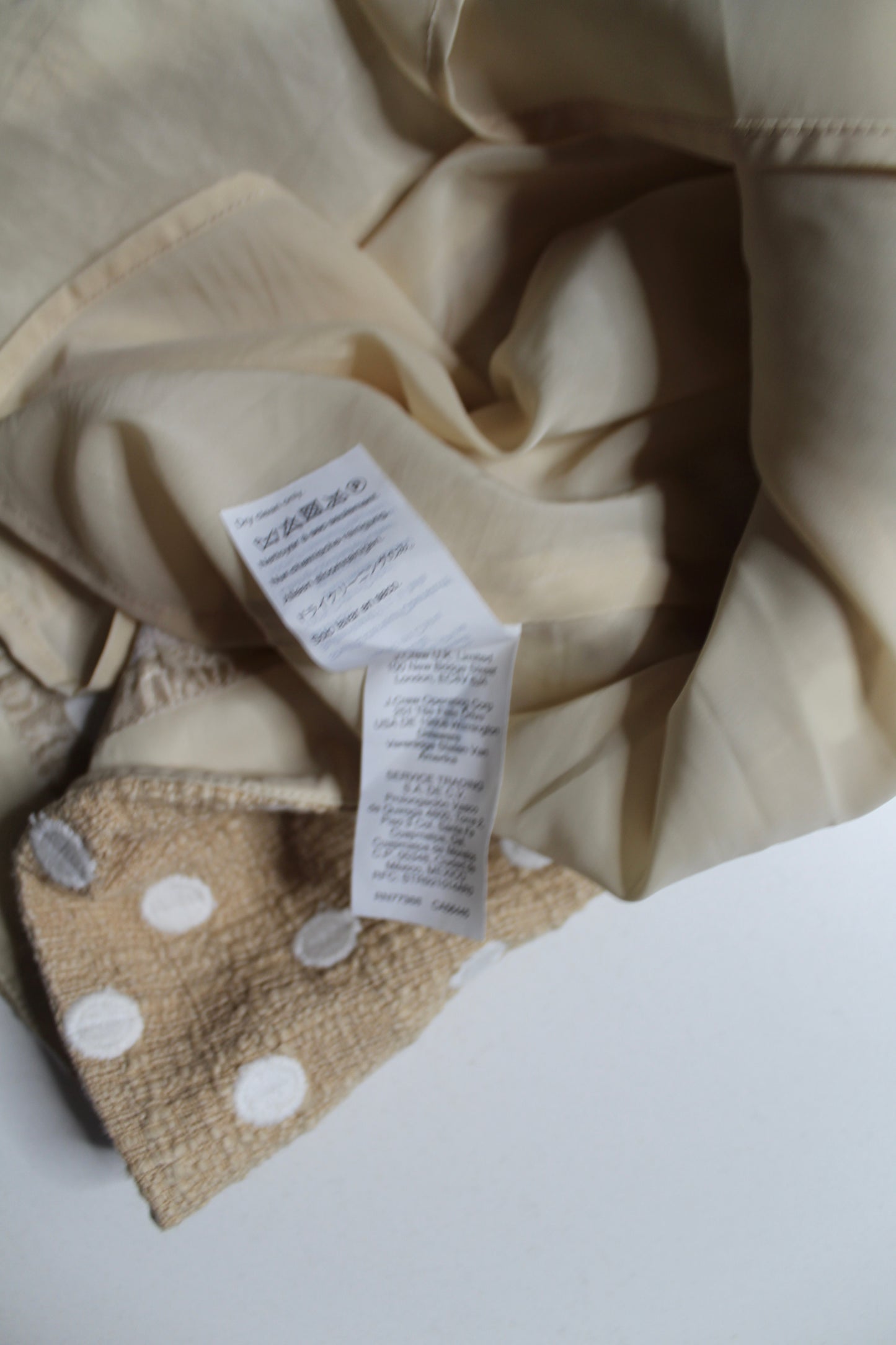 J.CREW beige/white ‘Marcy’ polka dot tweed dress, size 6