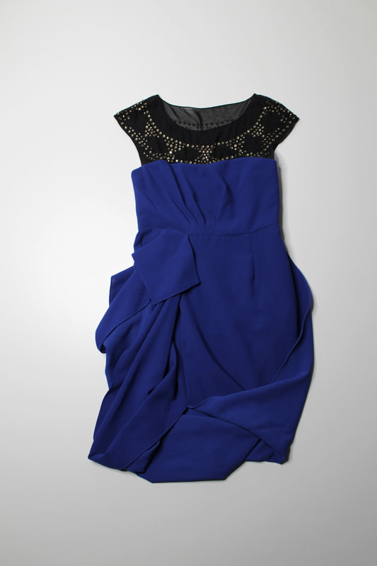 BCBG MAXAZRIA blue sapphire ’lenis’ dress, size 8