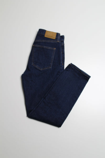 Aritzia Denim Forum dark wash Yoko high rise slim, size 26