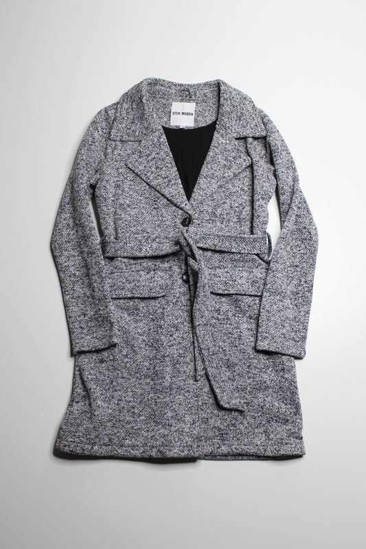 Steve Madden belted coat, size medium