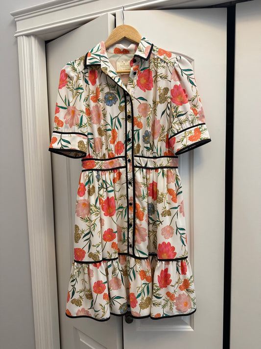 Kate Spade floral dress, size 2 (size small)