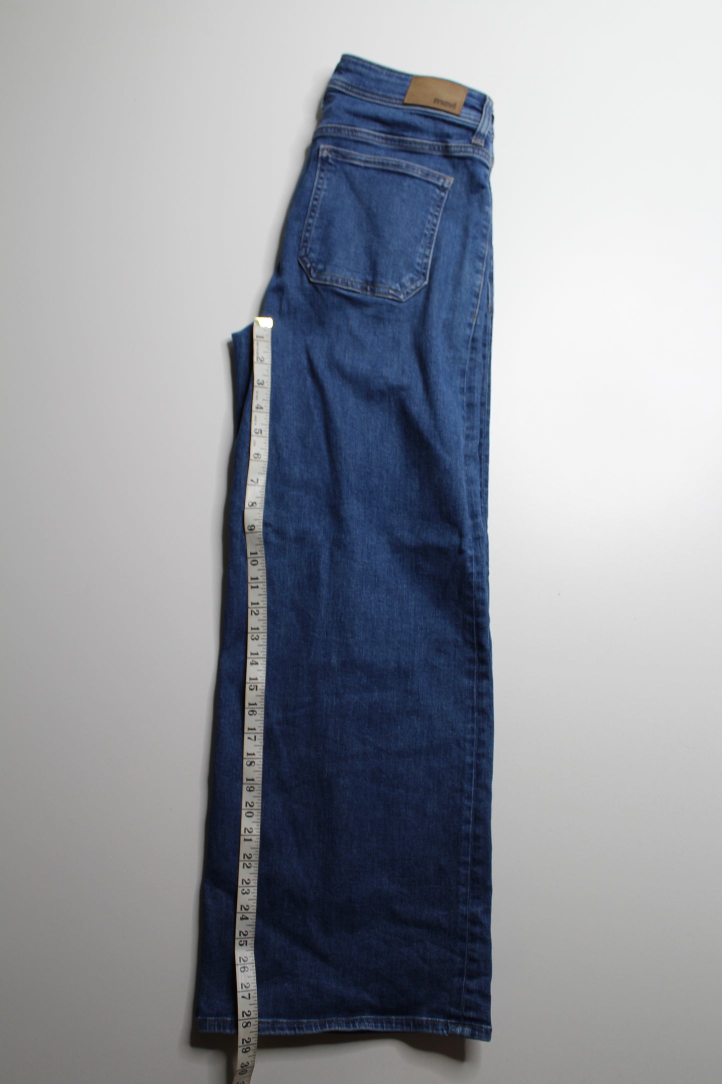Mavi paloma marine mid rise wide leg jeans, size 28