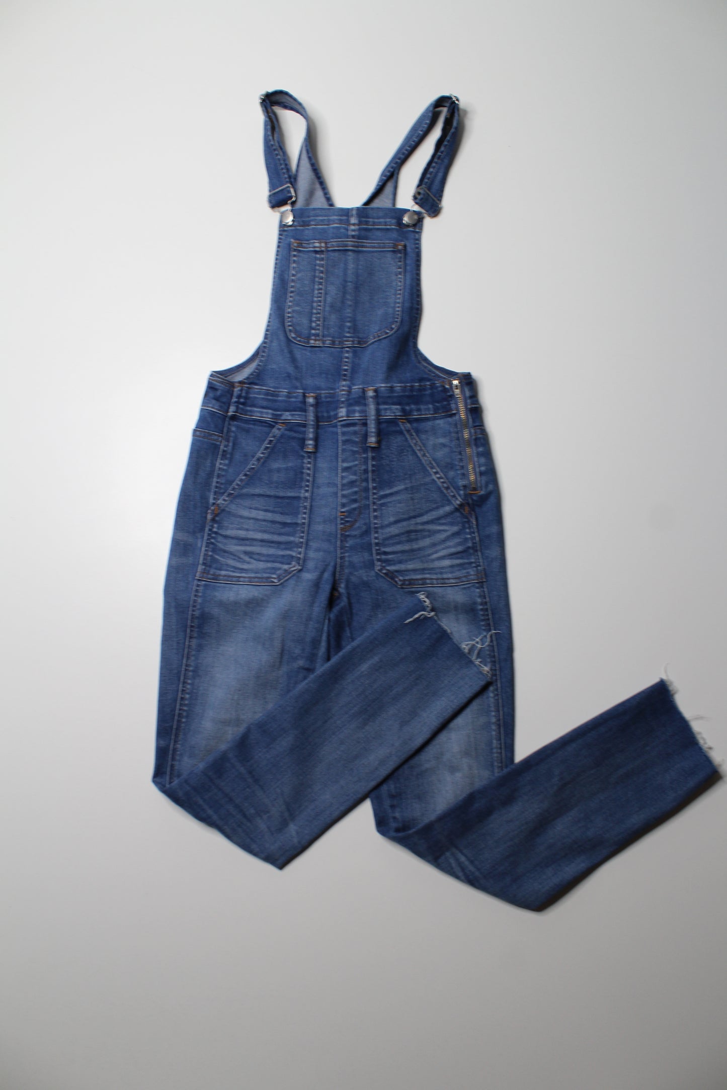 Madewell denim skinny overalls, size xs (27”) (price reduced: was $68)