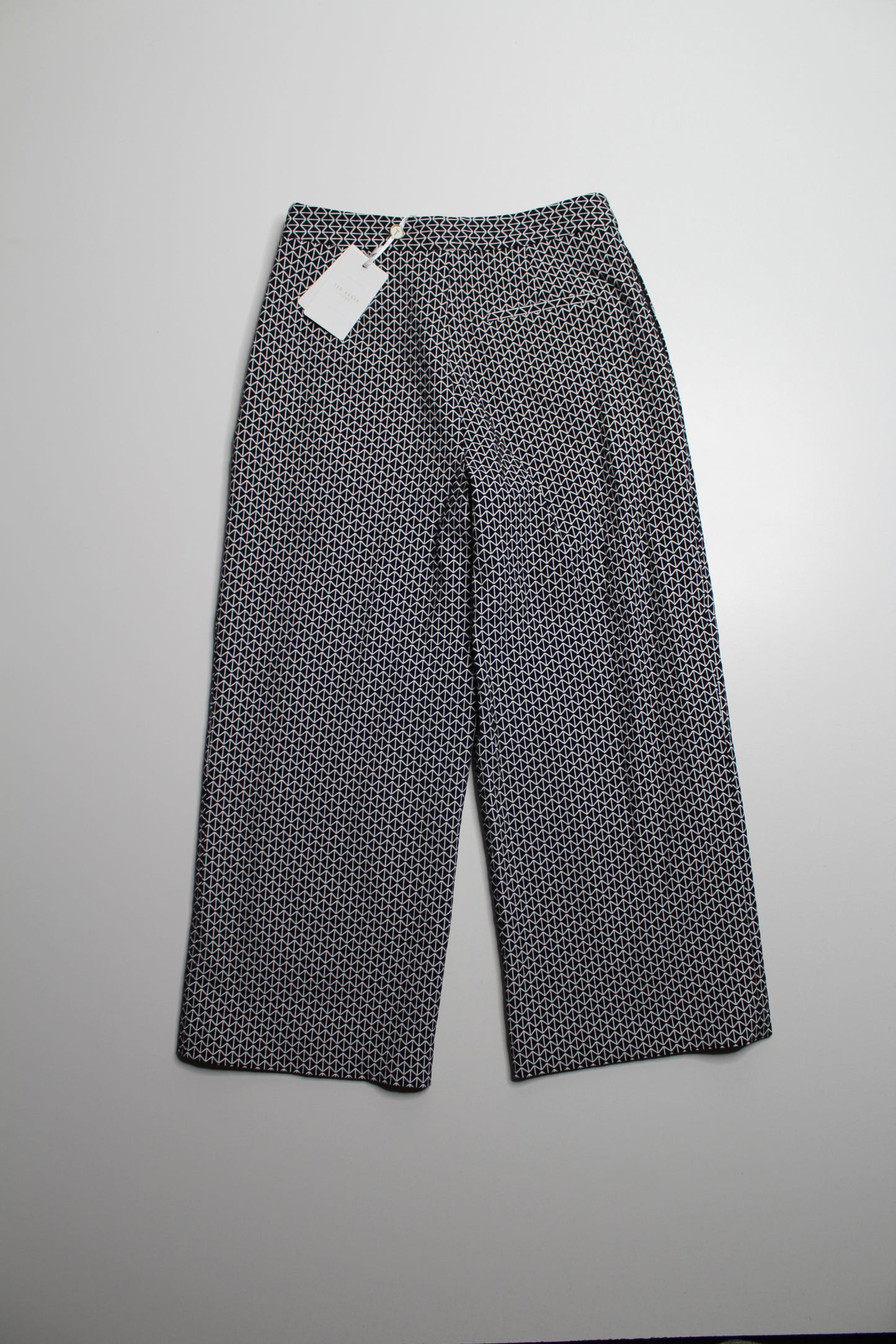 Ted Baker jacquard crop wide leg pants, size 2 *New with tags