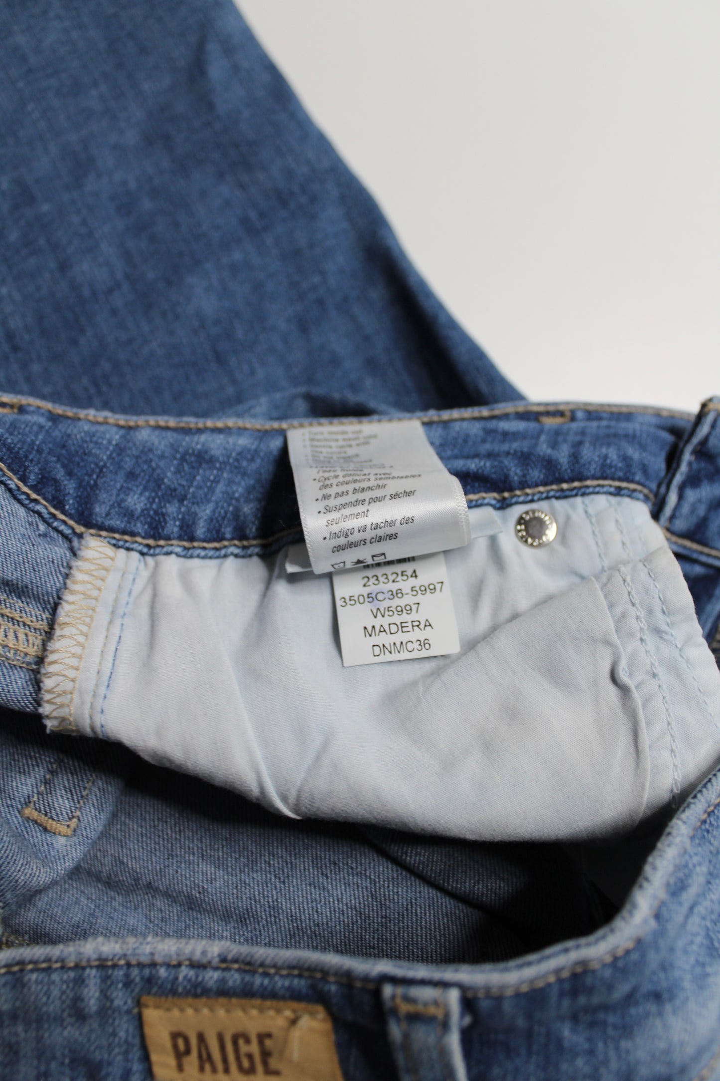 Paige mid rise ‘brigitte’ jeans, size 26