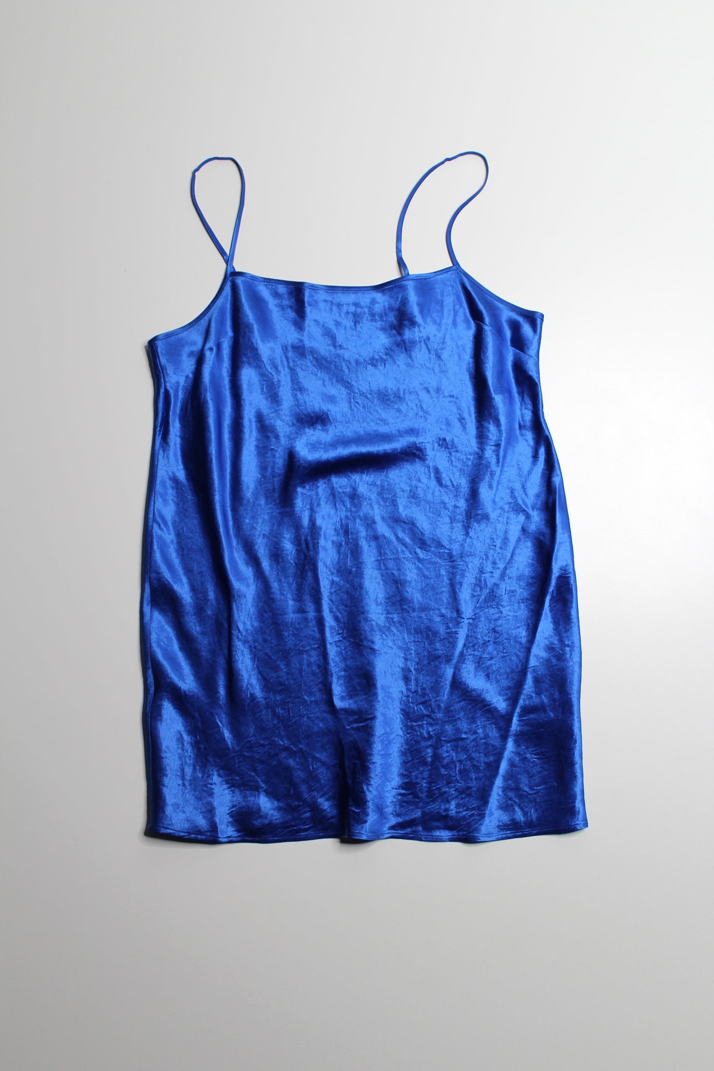 Aritzia Wilfred blue mini slip dress, size small