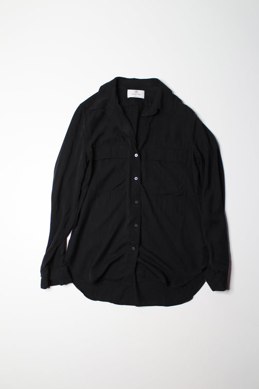 Aritzia Babaton black button up ‘utilty’ long sleeve, size small (loose fit)