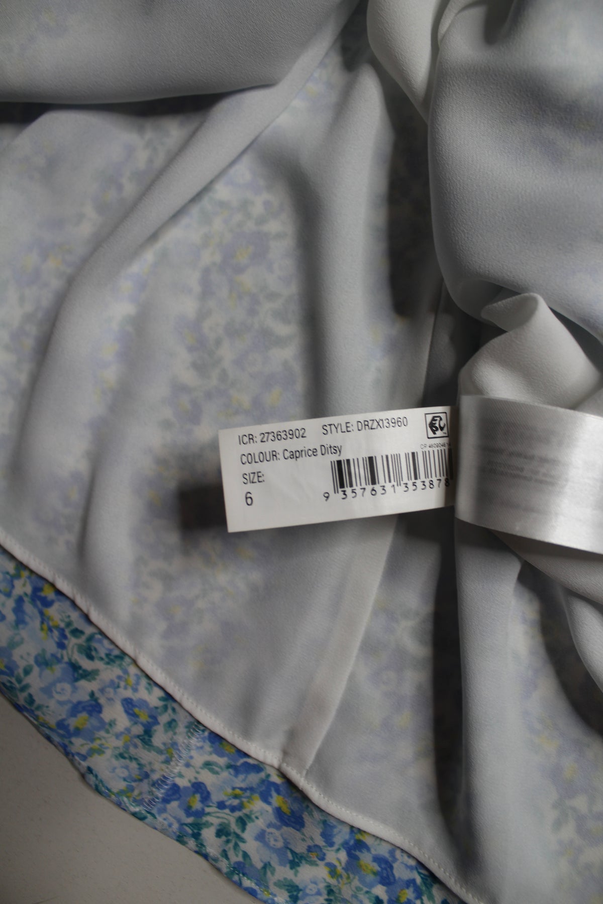 Evernew floral babydoll dress, size 2 (size small)