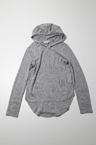 Gaze heathered grey lounge pullover hoodie, size xs (relaxed fit) *new without tags