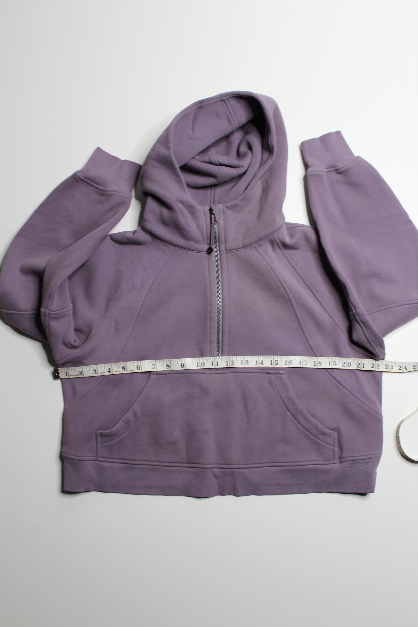 Lululemon dusty lavender  ‘oversized scuba full zip’ hoodie, size M/L