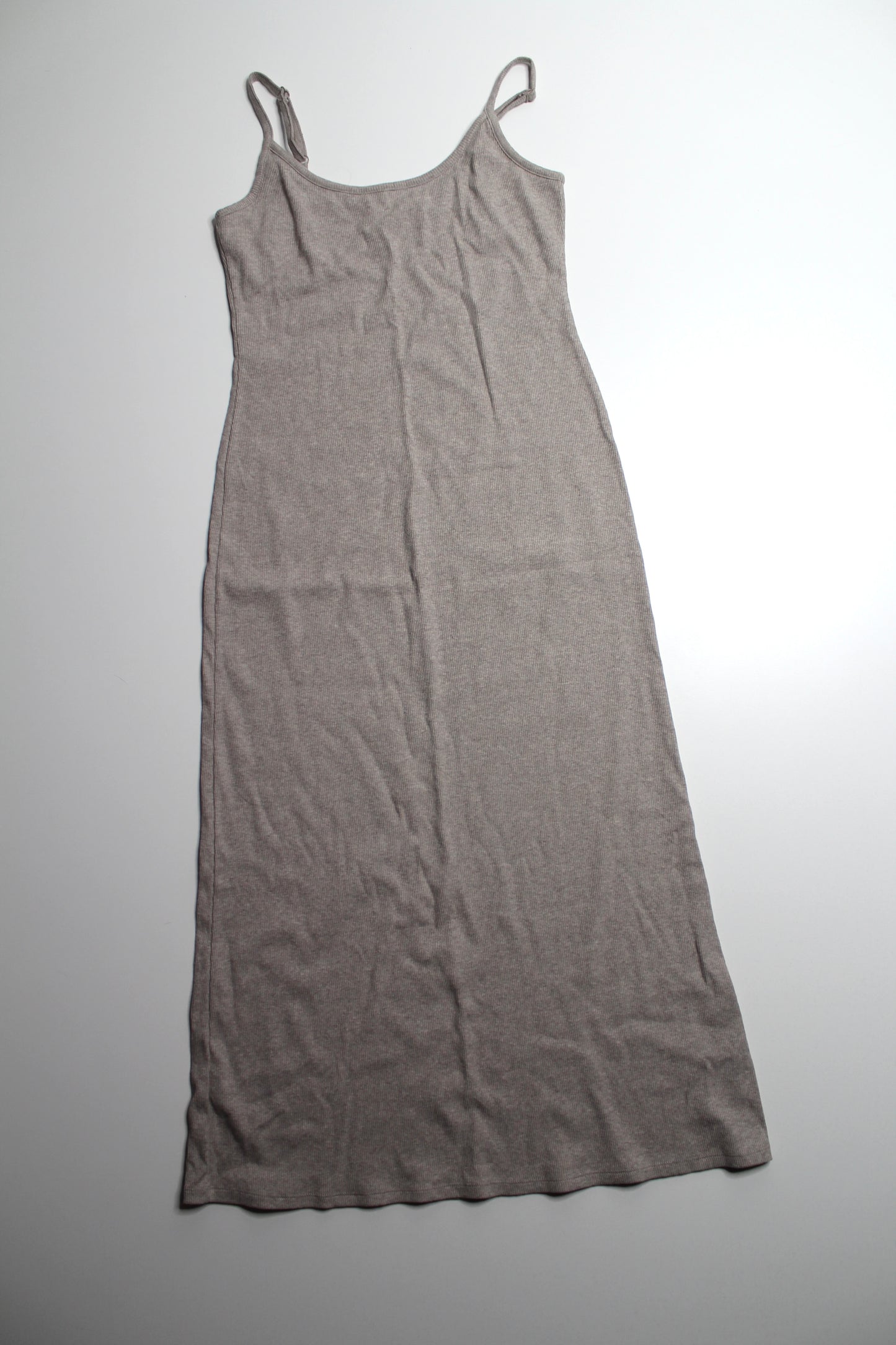 Z supply beige ribbed tank maxi dress, size small