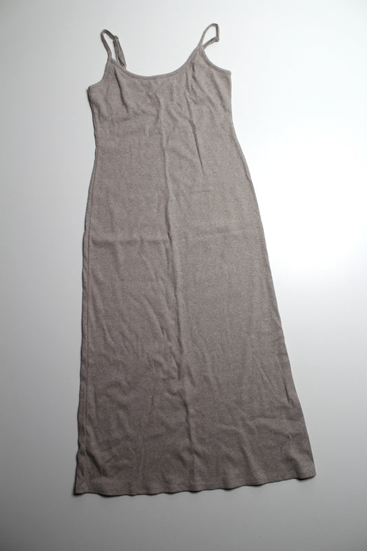 Z supply beige ribbed tank maxi dress, size small