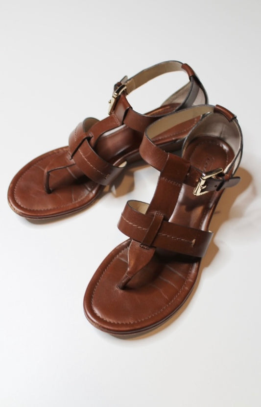 Coach camel heeled sandals, size 6.5 (additional 10% off at checkout)