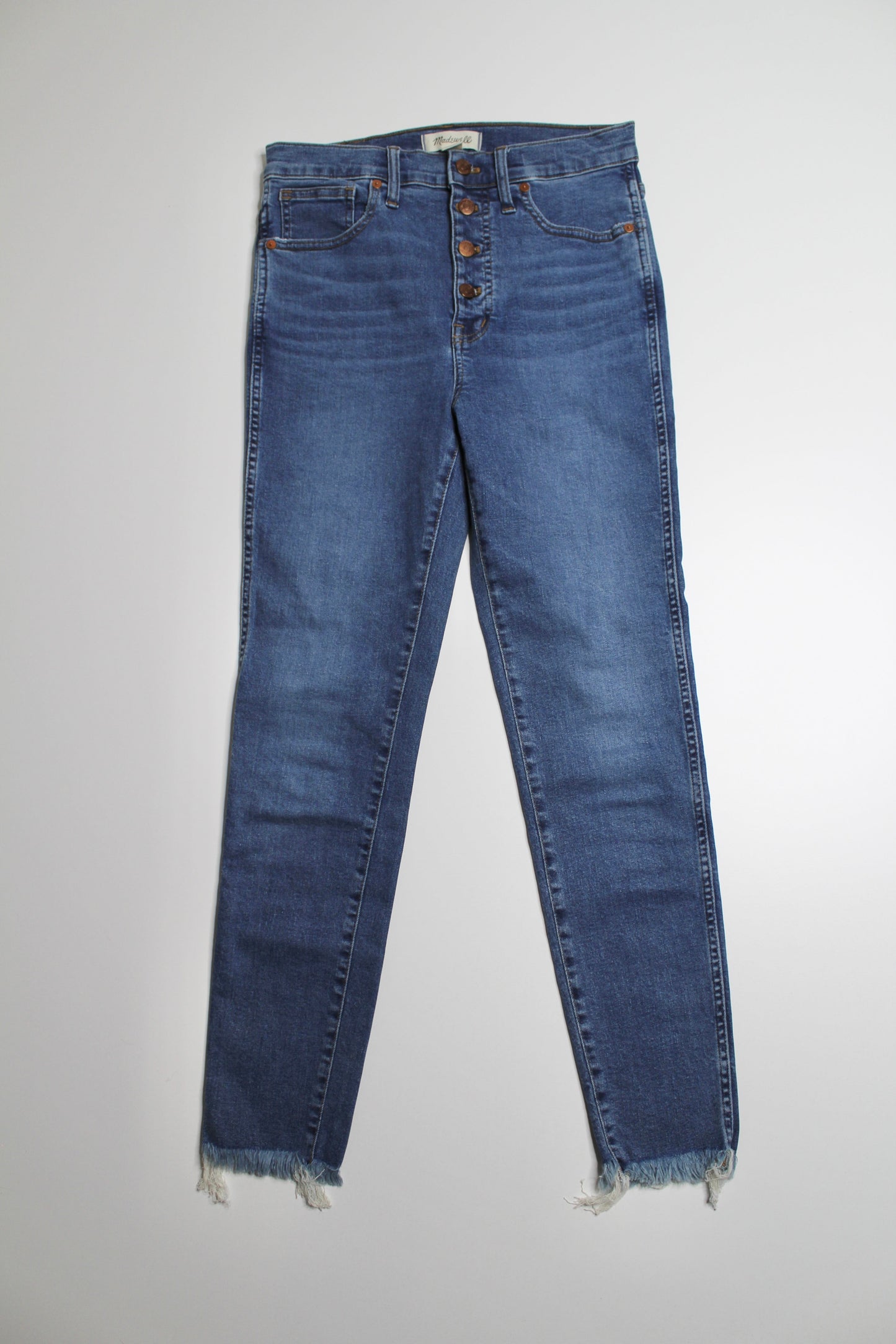 Madewell 10” high rise skinny jeans, size 28