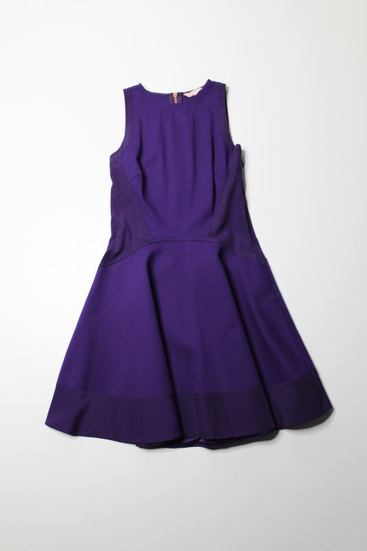 Ted Baker purple fit and flare dress, size 2