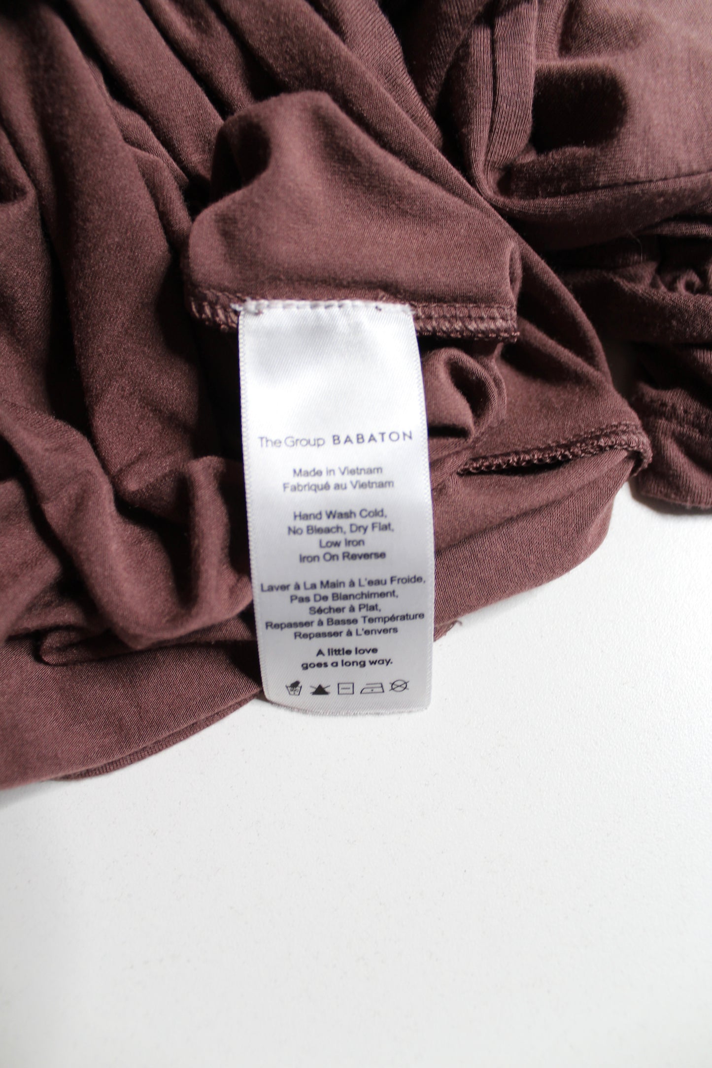 Aritzia T Babaton plum modal t shirt dress, size xsmall (loose fit) (additional 50% off at checkout)