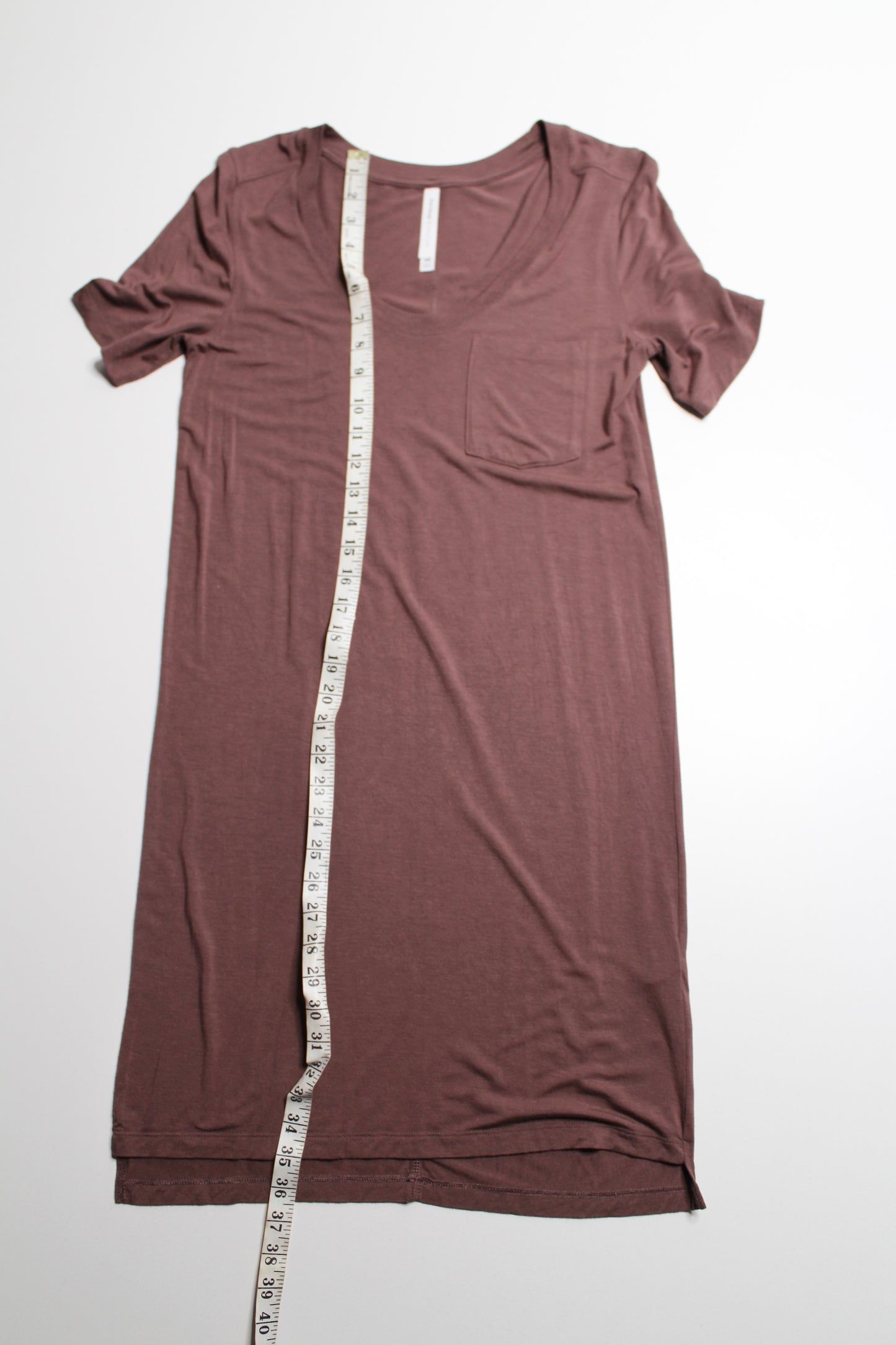 Aritzia T Babaton plum modal t shirt dress, size xsmall (loose fit) (additional 50% off at checkout)