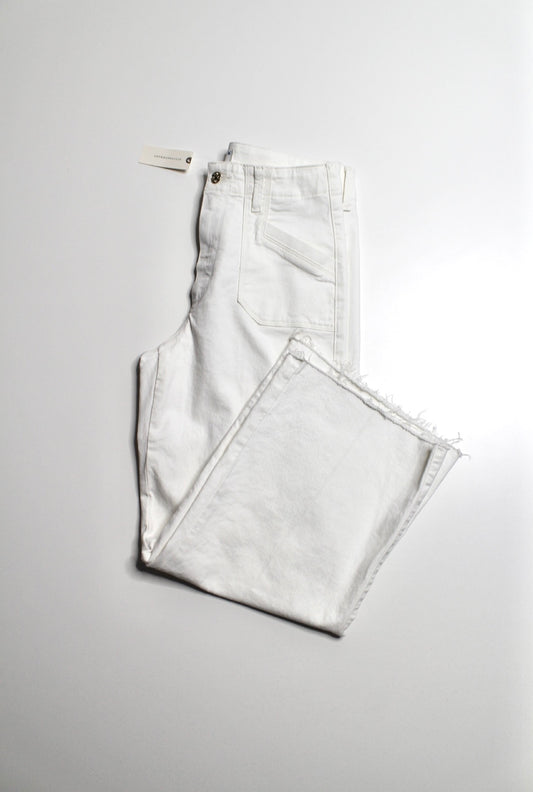 Anthropologie Paige white high rise ‘anessa’ ankle wide leg jeans, size 27 *new with tags (sale: was $140)