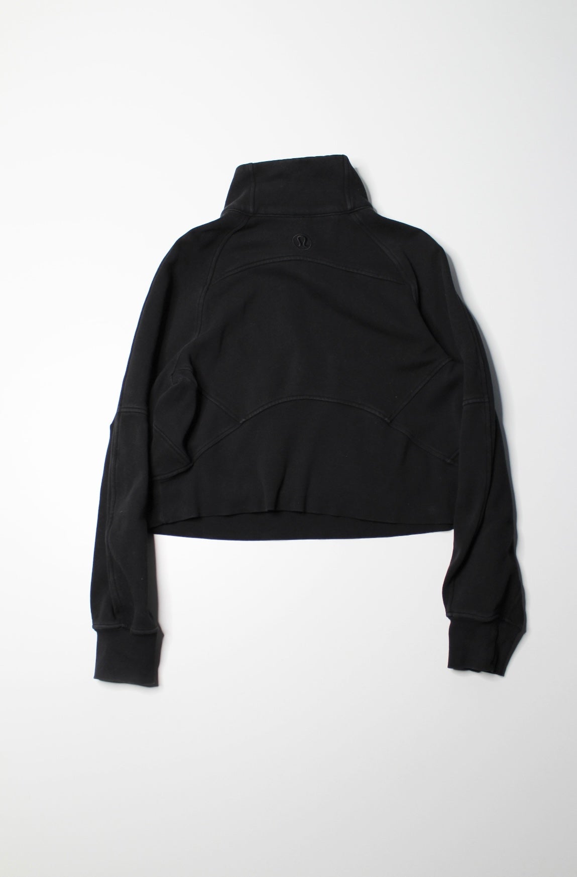 Lululemon black oversized scuba  1/2 zip sweater, size xs/s (fits 4/6)