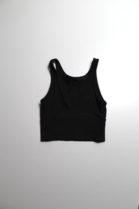 Lululemon black reversible ‘power pivot’ tank, Size 4 *ribbed