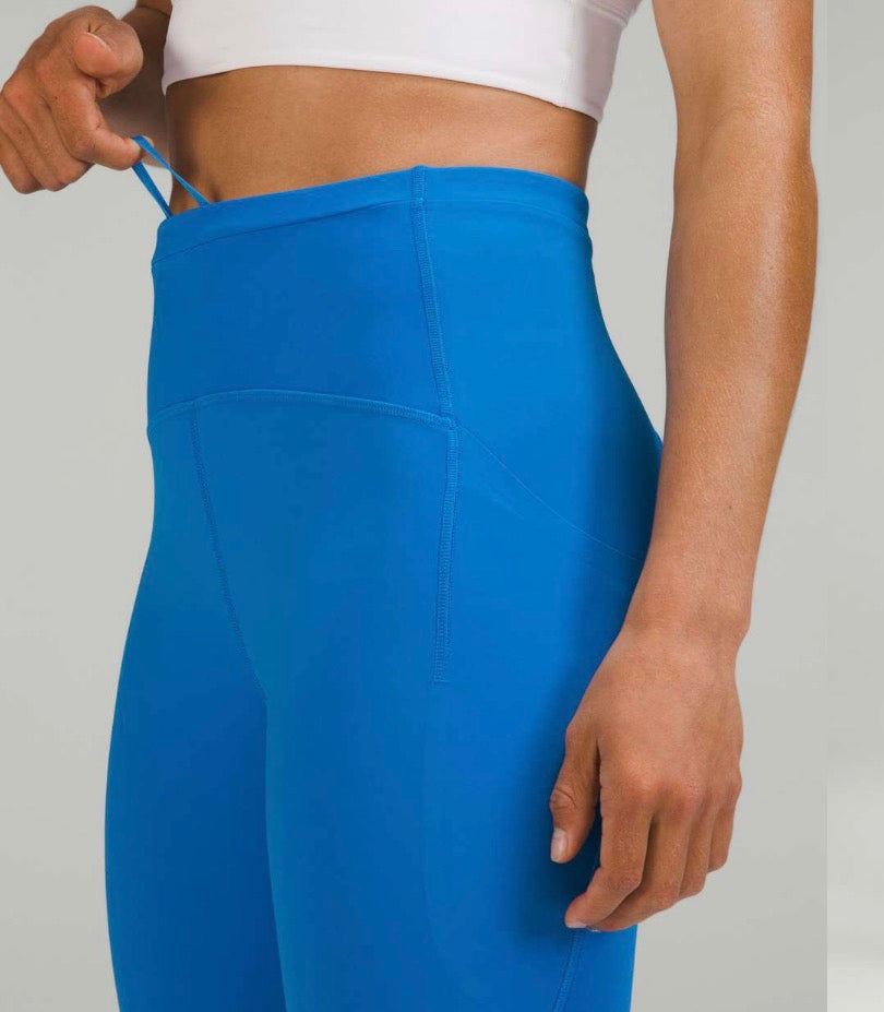 Lululemon blue Swift Speed High-Rise Tight, size 6 28" Poolside