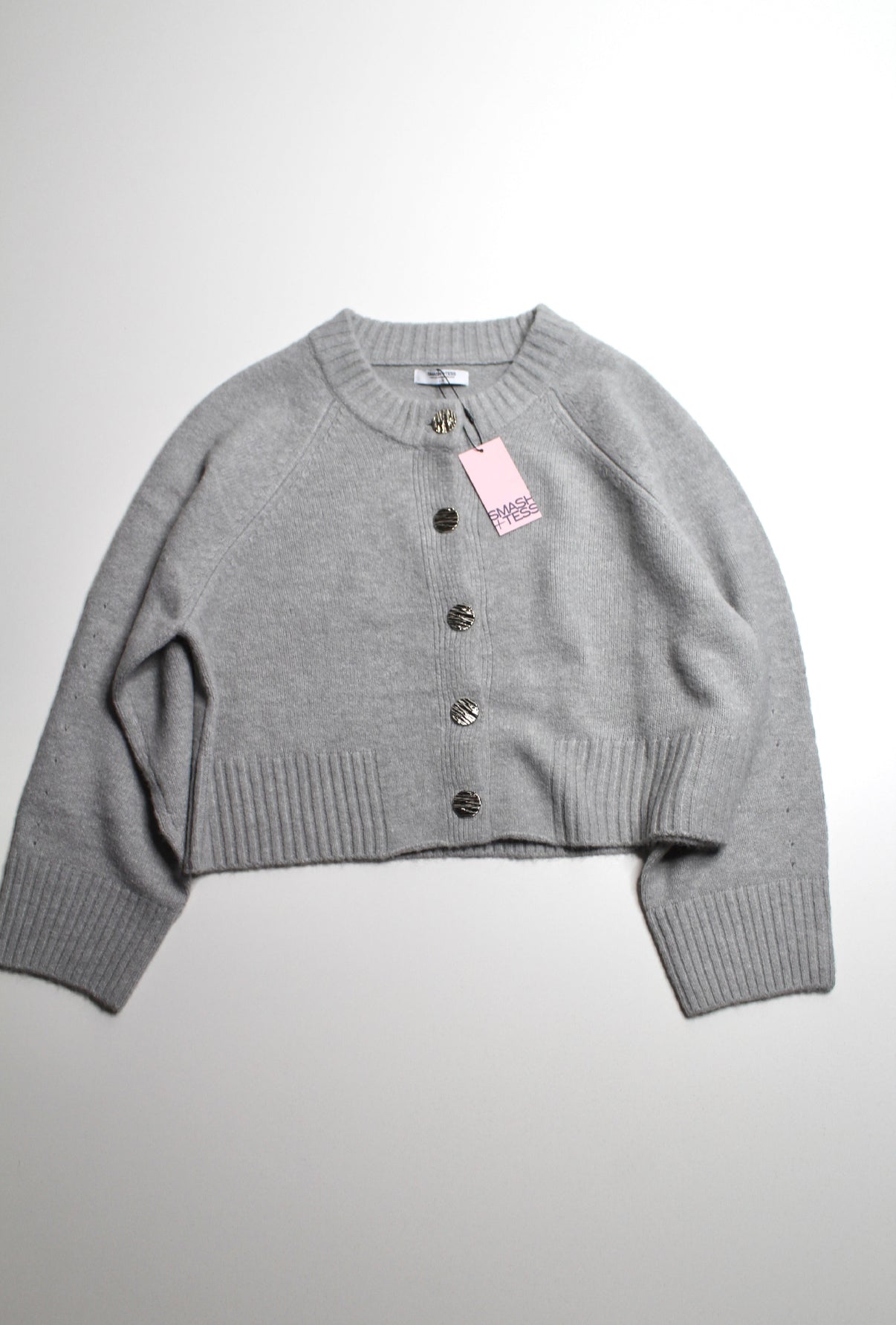 Smash + Tess heathered grey 'Tori' cardigan, size large