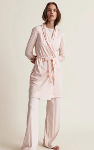 Skin pearl pink organic cotton jersey robe, size small *new with tags (additional 20% off)