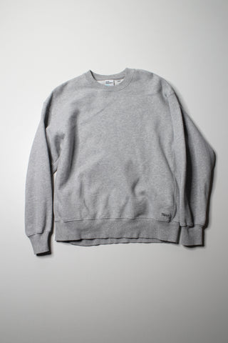 Aritzia grey TNA ‘sweat fleece cozy fleece’ boyfriend crew sweatshirt, size medium (loose fit)